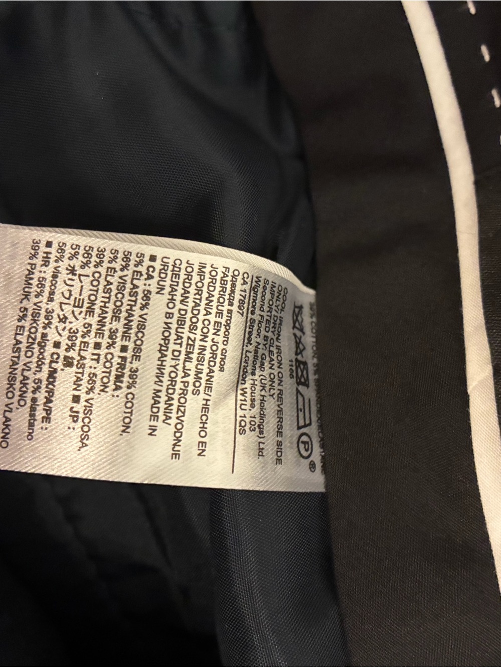 Banana Republic Sloan Fit Navy Blue Tapered Leg Dress Pants Womens Size 12 NEW - Picture 6 of 6